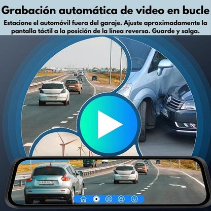 VISIONGUARD® RETROVISOR CON DOBLE CAMARA FRONTAL Y TRASERA