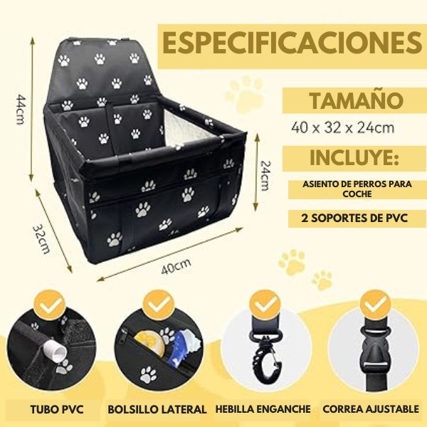 CANINE CRUISER® Asiento de Viaje para Perros