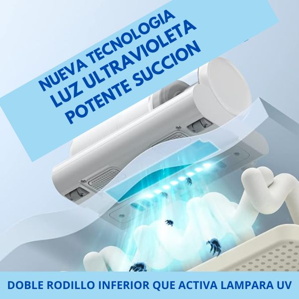 DUSTBUSTER PRO® Aspiradora Antiácaros  con Luz UV, Antibacterias, Elimina Alérgenos