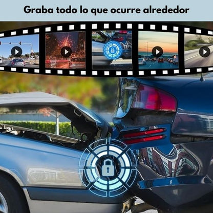 VISIONGUARD® RETROVISOR CON DOBLE CAMARA FRONTAL Y TRASERA